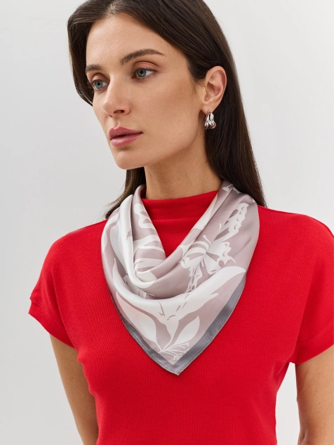 Шейный платок из натурального шелка