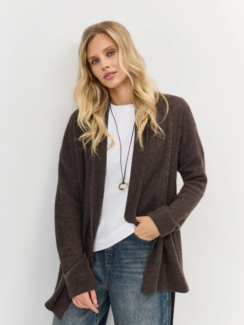 Вязаный кардиган из 100% кашемира