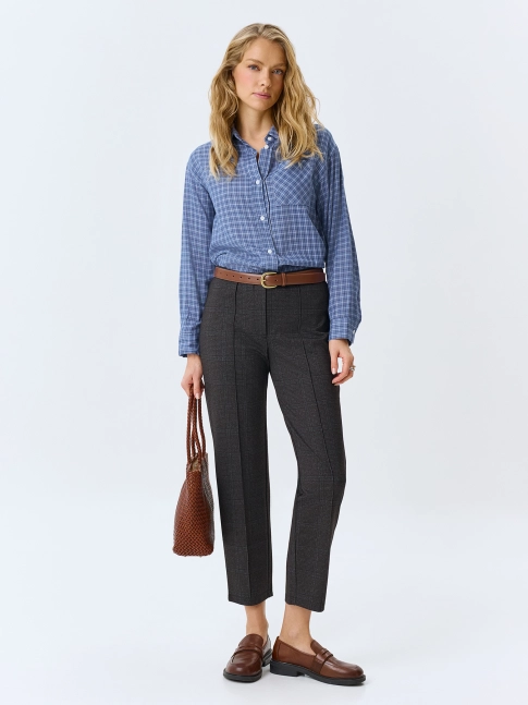 Классические брюки в клетку