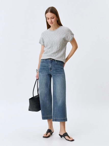 Топ из фактурного трикотажа