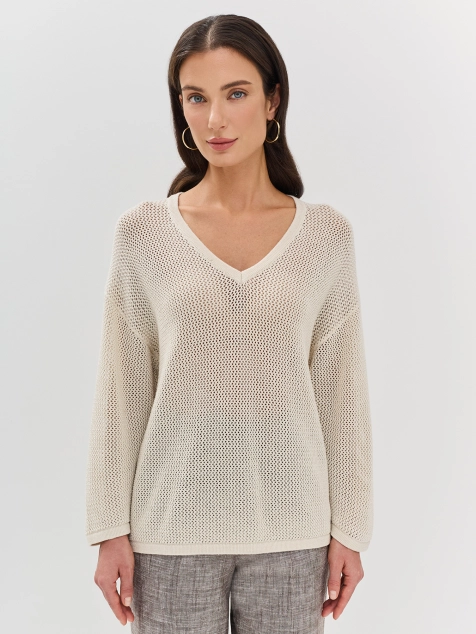 Летний ажурный джемпер