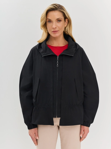 Ветровка с гофрированной деталью