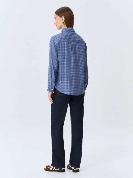 Классические темно-синие джинсы