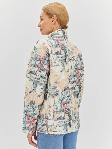 Легкая куртка с принтом