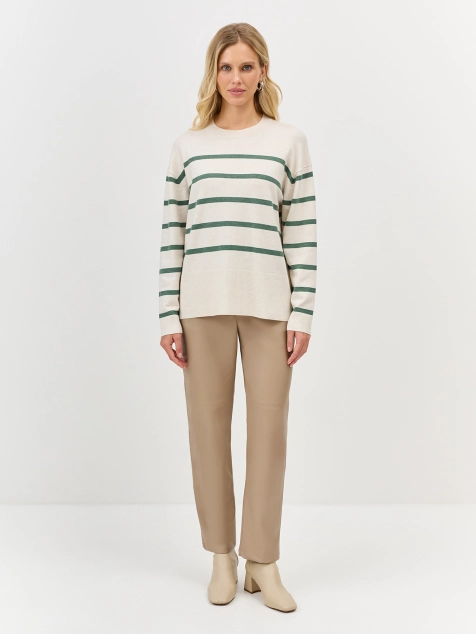 Джемпер в яркую полоску