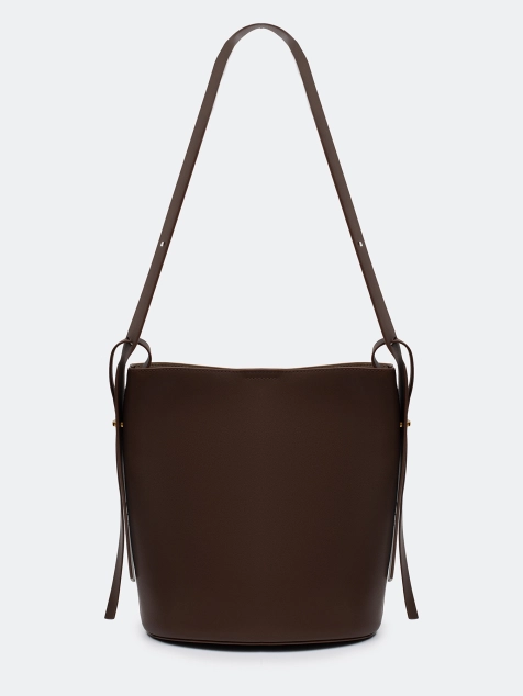 Кожаная двусторонняя сумка