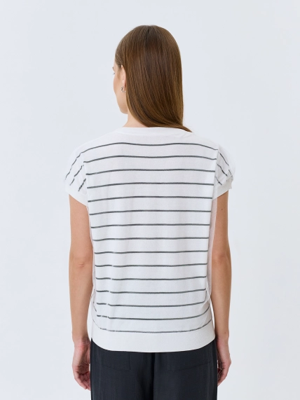 Двуслойный джемпер с принтом