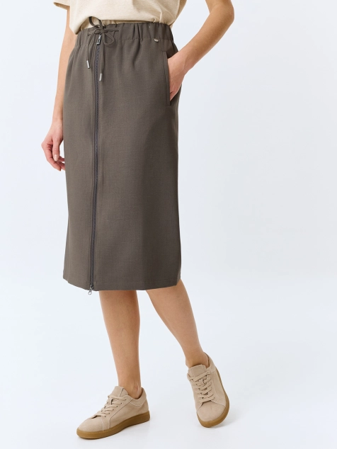 Юбка-миди на молнии