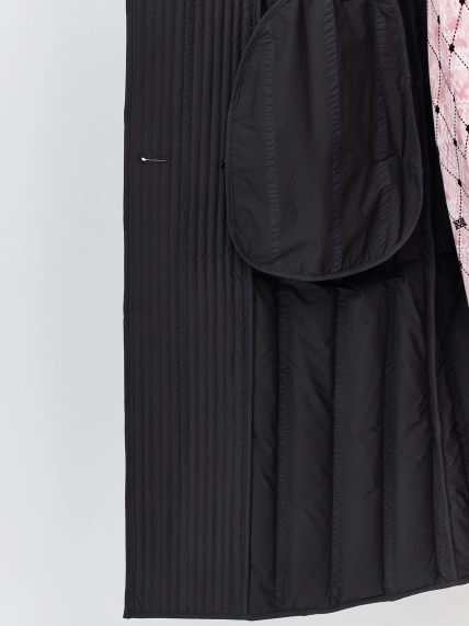 Пуховое пальто с мехом 