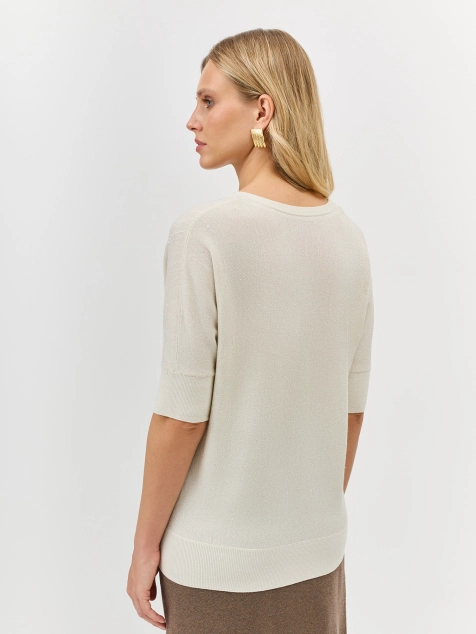 Мерцающий джемпер с шелком