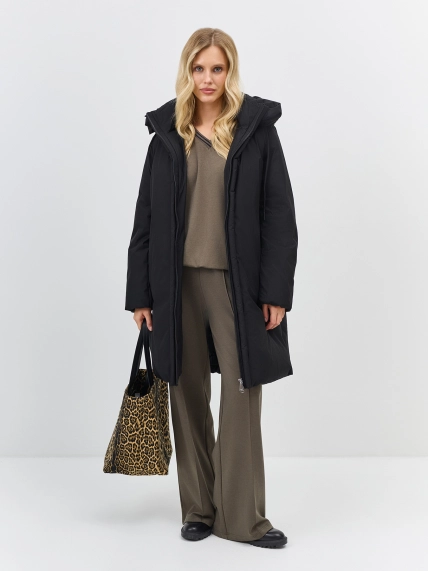 Пуховое пальто с внутренней стёжкой