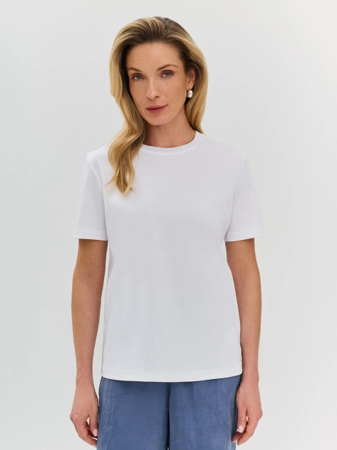 Базовая футболка из мерсеризованного хлопка