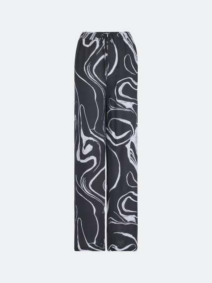 Брюки с графичным принтом