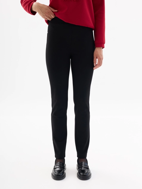 Утепленные зауженные брюки