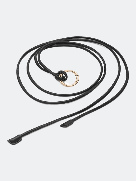 Ремень-шнурок с круглой пряжкой