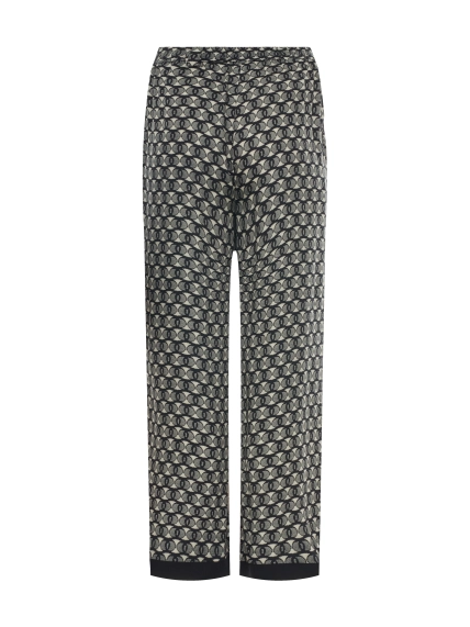 Брюки из 100% вискозы с геометрическим принтом