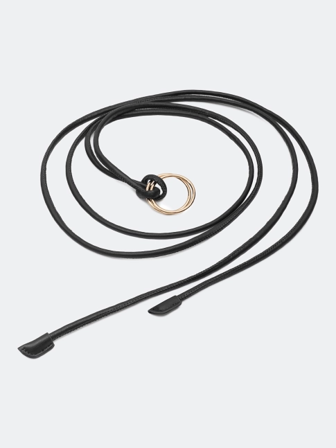 Ремень-шнурок с круглой пряжкой