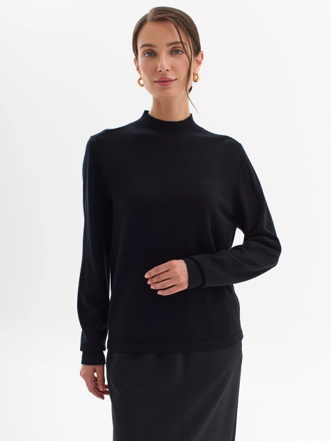 Базовый джемпер из высококачественной пряжи