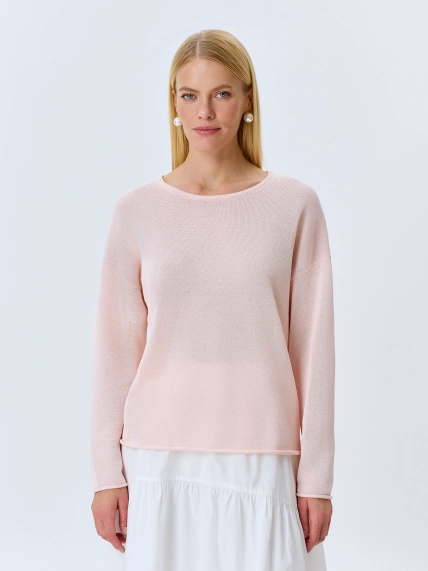 Яркий вязаный джемпер