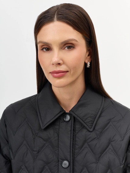 Пальто с фигурной стежкой  