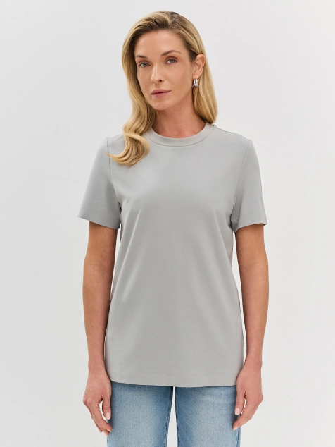 Базовая футболка из хлопка и модала