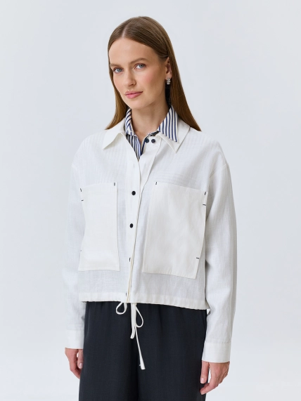 Жакет из тенселя и льна