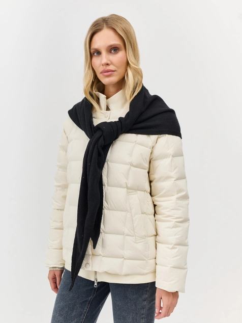 Вязаная косынка с ангорой