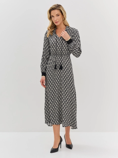 Платье с геометрическим принтом