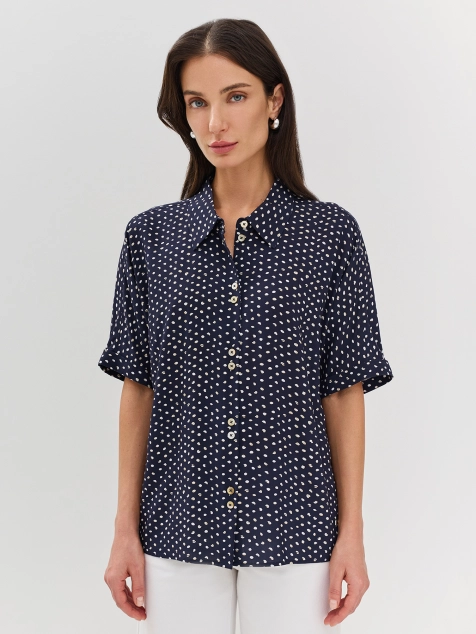 Блузка в горошек из 100% модала