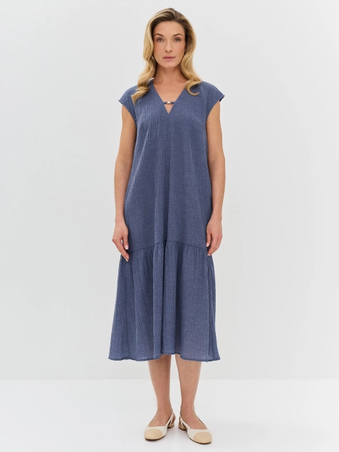 Платье из фактурной вискозы