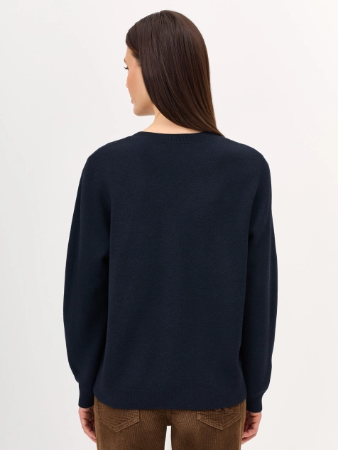 Кардиган с контрастными строчками