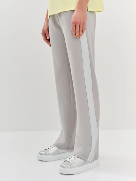 Трикотажные брюки в стиле color block