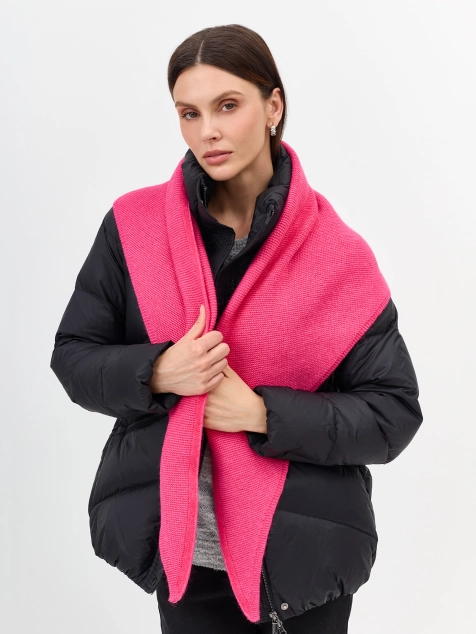 Вязаная косынка с ангорой