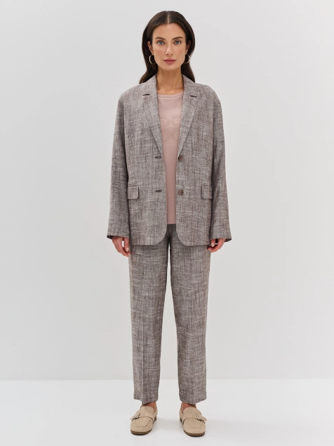 Жакет из смесового льна