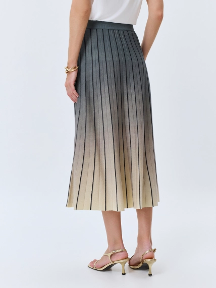 Вязаная юбка с градиентным принтом