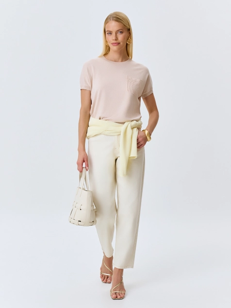 Вязаный джемпер с деликатным люрексом