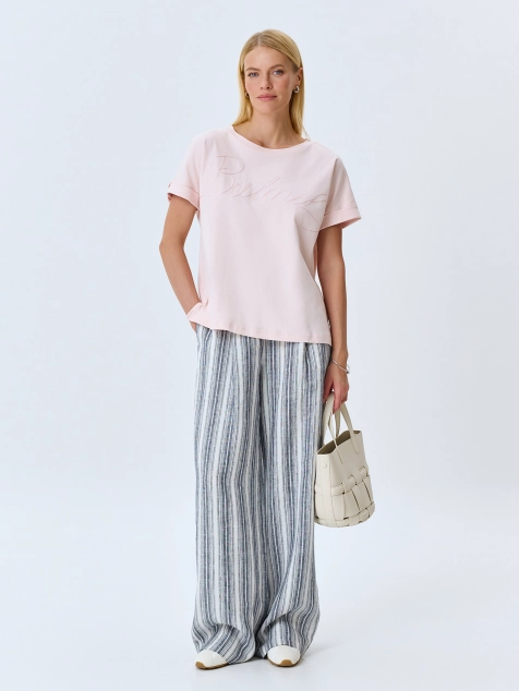 Свободная футболка из 100% хлопка