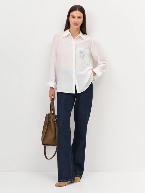 Блузка с нежным принтом