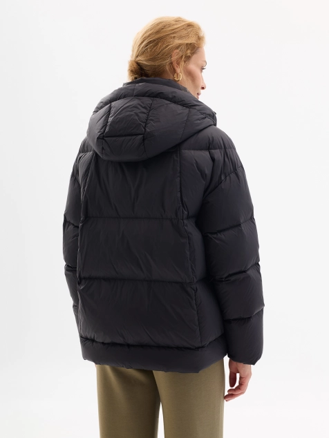 Свободная куртка на натуральном утеплителе