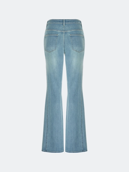 Джинсы Boot cut c деликатной варкой