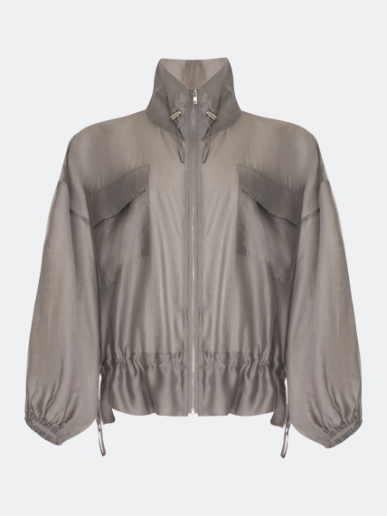 Полупрозрачный жакет из тенселя
