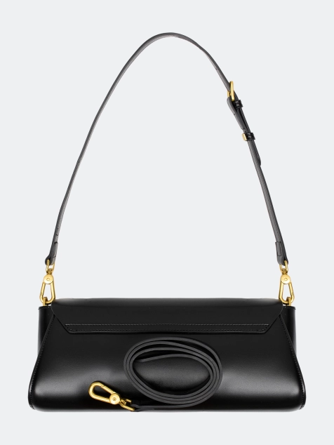 Мини сумка багет из натуральной кожи