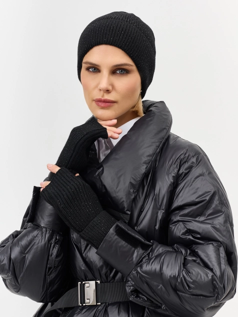 Вязаные митенки