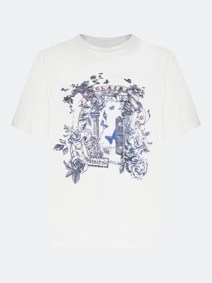 Футболка с акцентным принтом