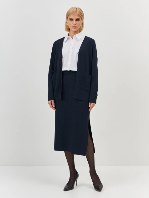 Жакардовая юбка с блеском