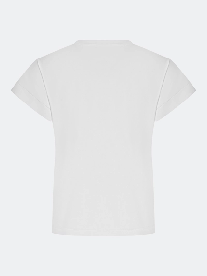 Футболка с ажурным декором