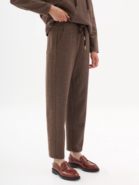 Брюки из кроенного трикотажа с шерстью