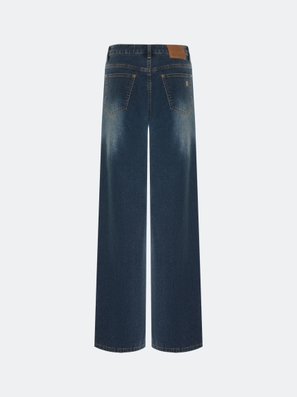 Джинсы Wide leg с акцентной варкой