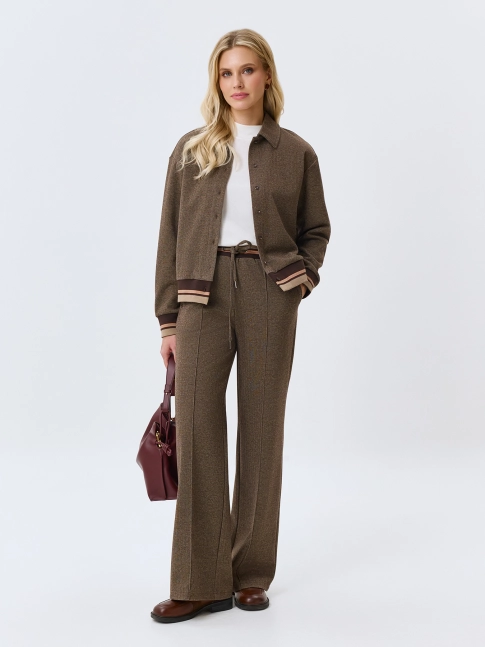 Трикотажные брюки с узором Herringbone