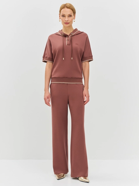 Худи из модала с короткими рукавами